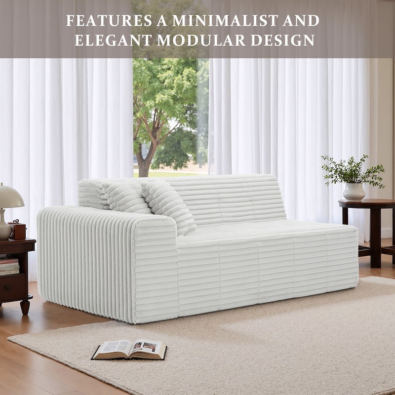 Modern Oversized plush Sofa Bed