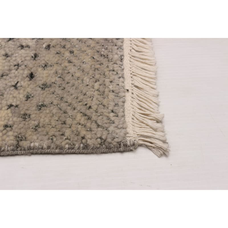 ECARPETGALLERY Hand-knotted Silk Shadow Grey Silk, Wool Rug - 11'8 x 15'0