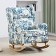 preview thumbnail 7 of 60, HOMYKA 27.56" Wide Rocking Chair for Nursery with Solid Wood Leg