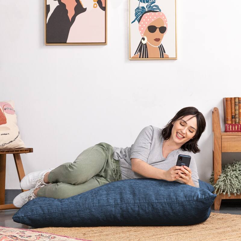 Jaxx 3.5-foot Chenille Floor Pillow Bean Bag Lounger