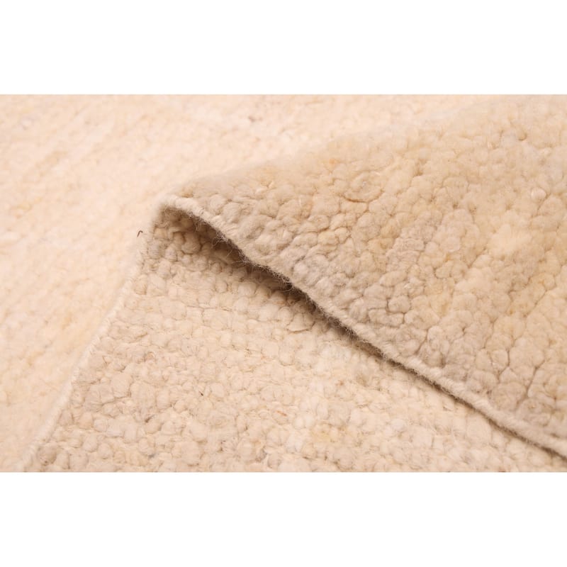 ECARPETGALLERY Hand-knotted Looma Cream Wool Rug - 8'3 x 9'7