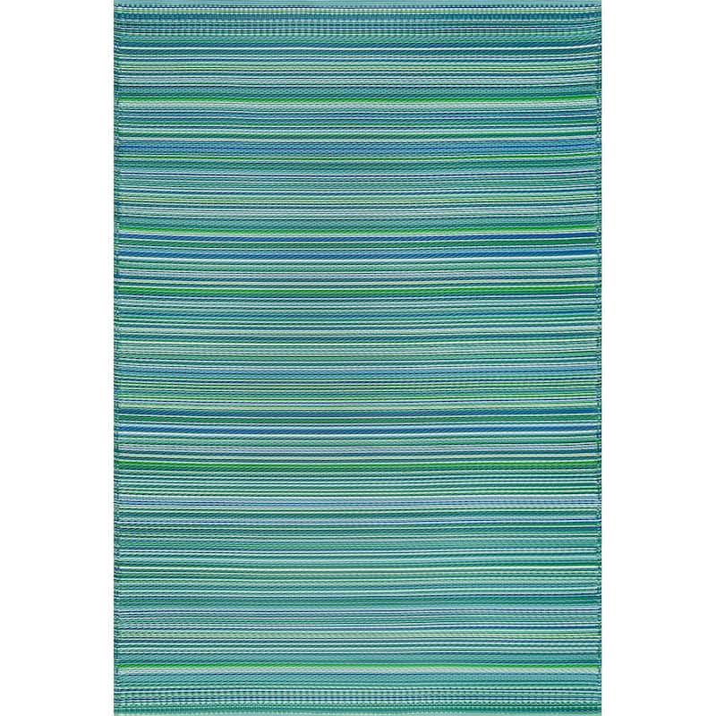 Sundown Beach Stripe Indoor/Outdoor Area Rug