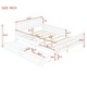 preview thumbnail 13 of 59, Vertical Headboard Footboard Platform Bed Frame, Both Side Guardrails, Wooden Slat Panel Bed with 2 Storage Drawers