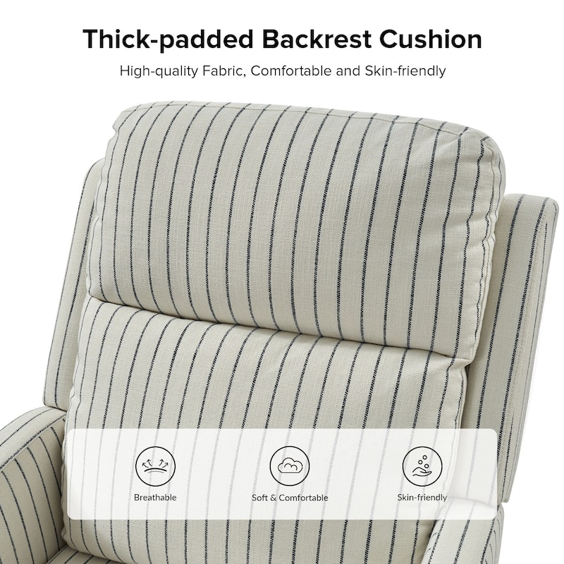 Diana Modern Polyester 360-degree Swivel Rocker Recliner by HULALA HOME