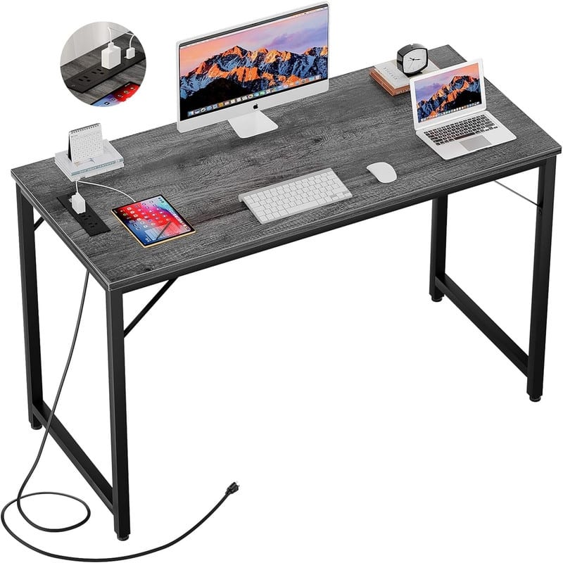 47 Inch Computer Desks - Black oak