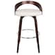 Option White PU/Mahogany Wood/Chrome