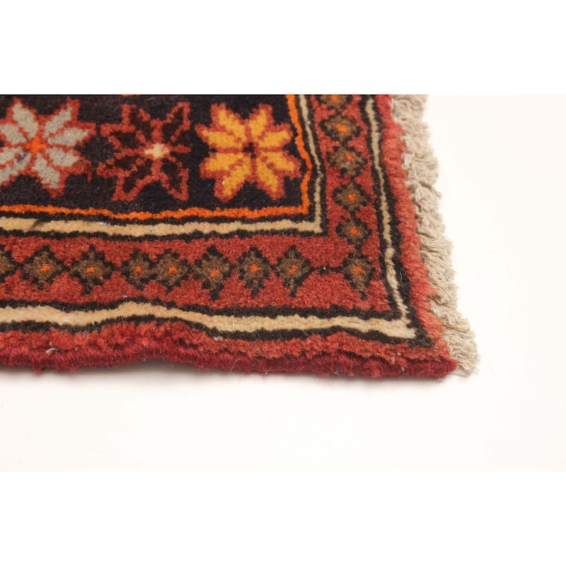 ECARPETGALLERY Hand-knotted Andelz Red Wool Rug - 3'9 x 6'4