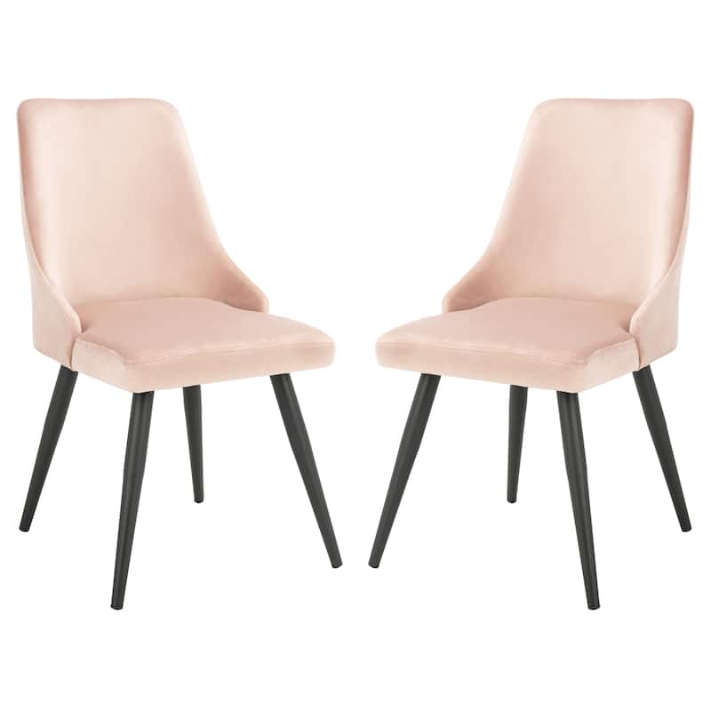 SAFAVIEH Jetta Modern Velvet Dining Room Chair (Set of 2) - 22.2" W x 18.8" L x 34.3" H - 22Wx19Dx34H