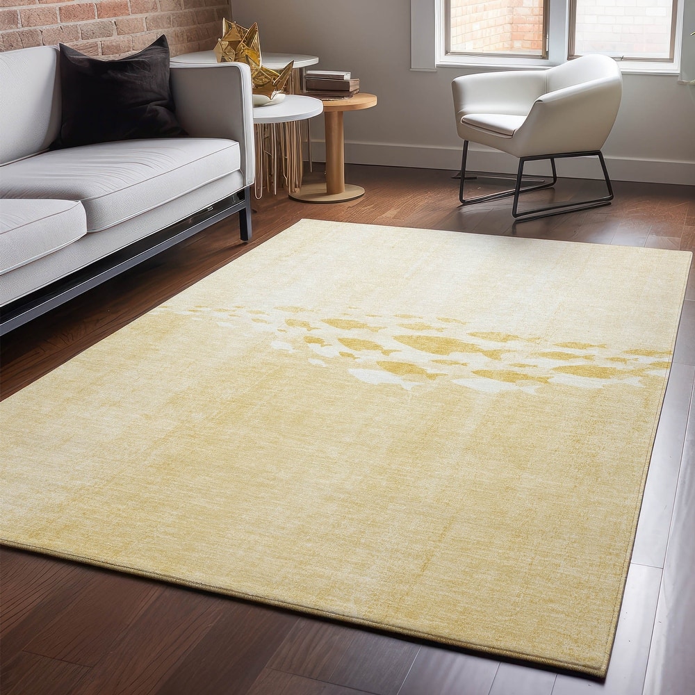 Premium Washable Super Modern Fish Soft Mayfield Rug