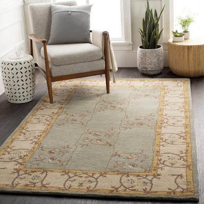 Livabliss Transitional Caesar Border Area Rug