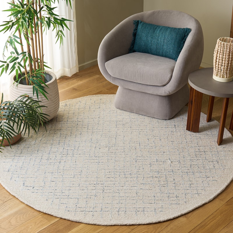SAFAVIEH Handmade Ebony Bodhild Modern & Contemporary Wool Rug