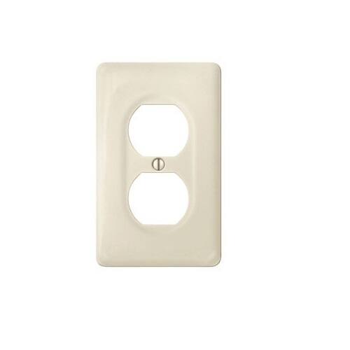 Shop Amerelle 3020dbt Ceramic 1 Duplex Wall Plate Biscuit Overstock 21610201