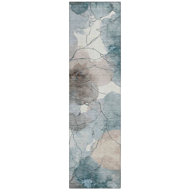 Machine Washable Indoor/ Outdoor Floral Mara Chantille Rug