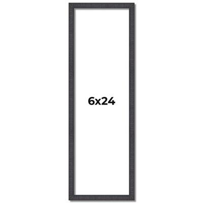 6x24 Frame Brown Solid Wood Picture Frame - Complete Modern Photo