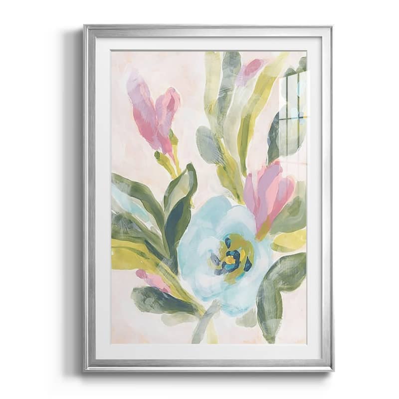 Floral Breeze Fresco II Premium Framed Print - Ready to Hang