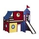preview thumbnail 8 of 117, JACKPOT Prince & Princess Low Loft Twin Bed, Ladder Slide Tent & Tower