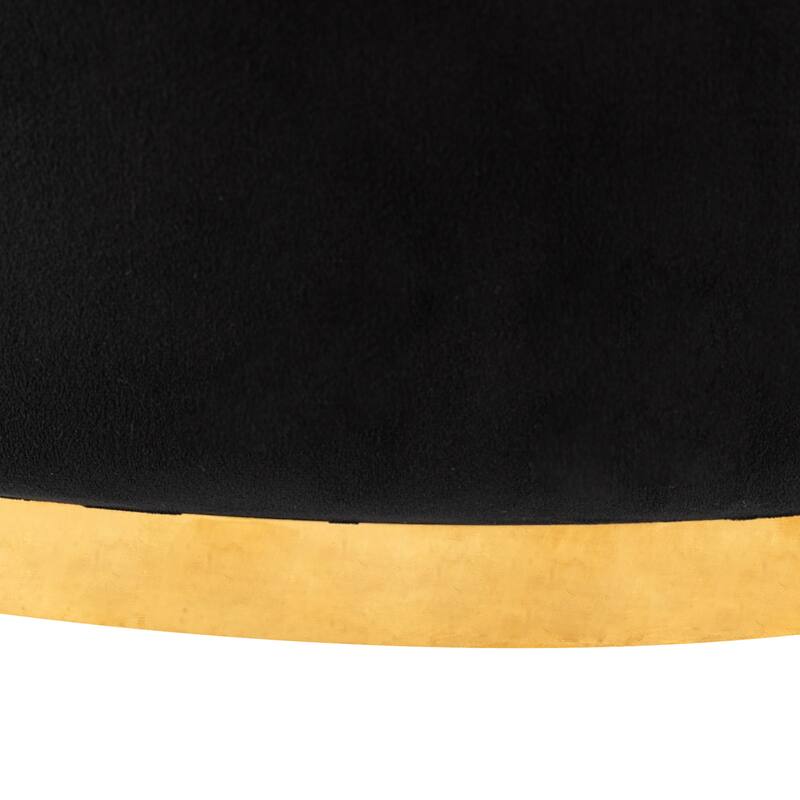 360° Swivel Accent Chair, Velvet Round Barrel Chair, Leisure Sofa Chair with Gold Rim Base, Padded Seat & Throw Pillows