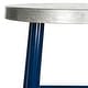 preview thumbnail 6 of 6, SAFAVIEH 30 -inch Kenzie Silver Dipped Navy / Silver Barstool - 13.5" x 13.5" x 30"