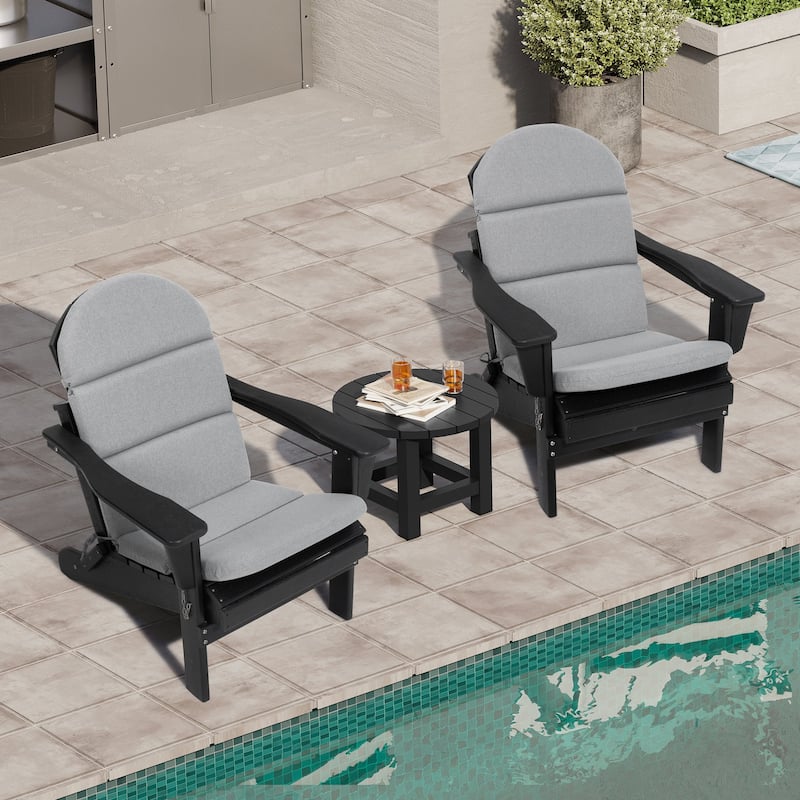 Patio Outdoor Adirondack Chair Cushion with Ties