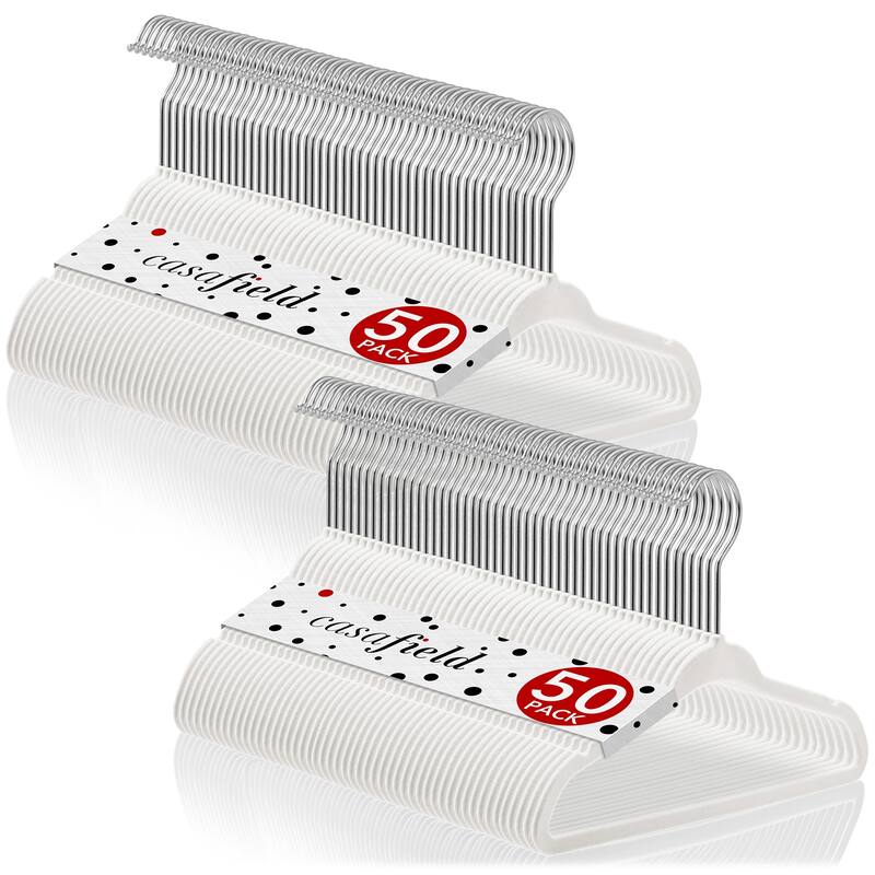 100 Velvet 11in Baby Hangers - Ivory