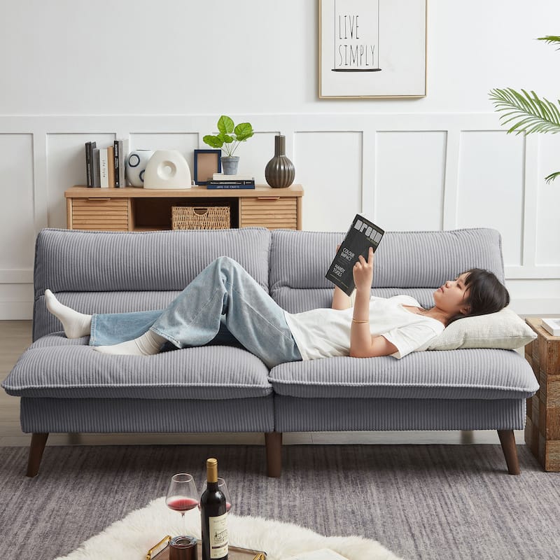 72.4" Armless Futon Sofa Bed