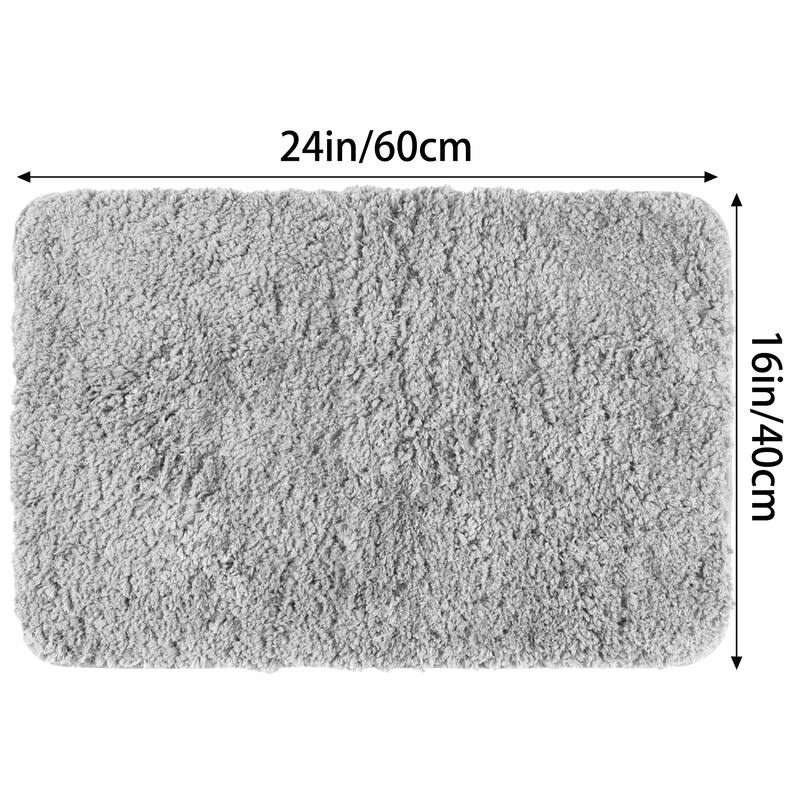 Bathroom Rug, Non Slip Extra Thick Microfiber Soft Plush Bath Mats Bathroom Mat