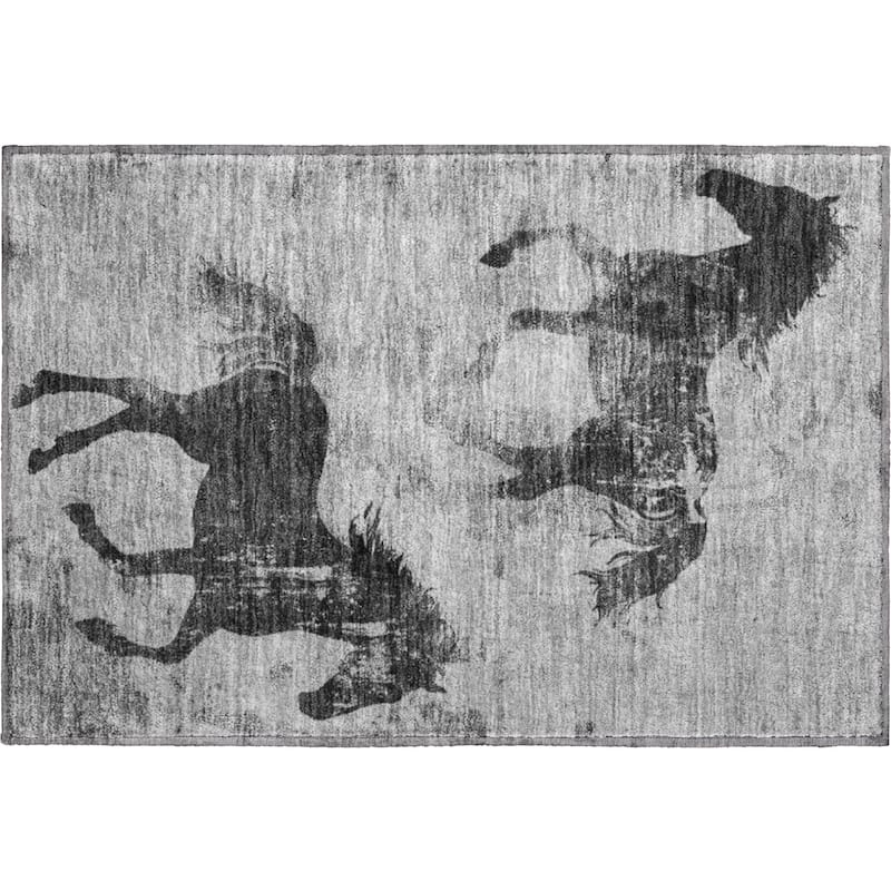 Premium Washable Super Two Horses Mayfield Rug
