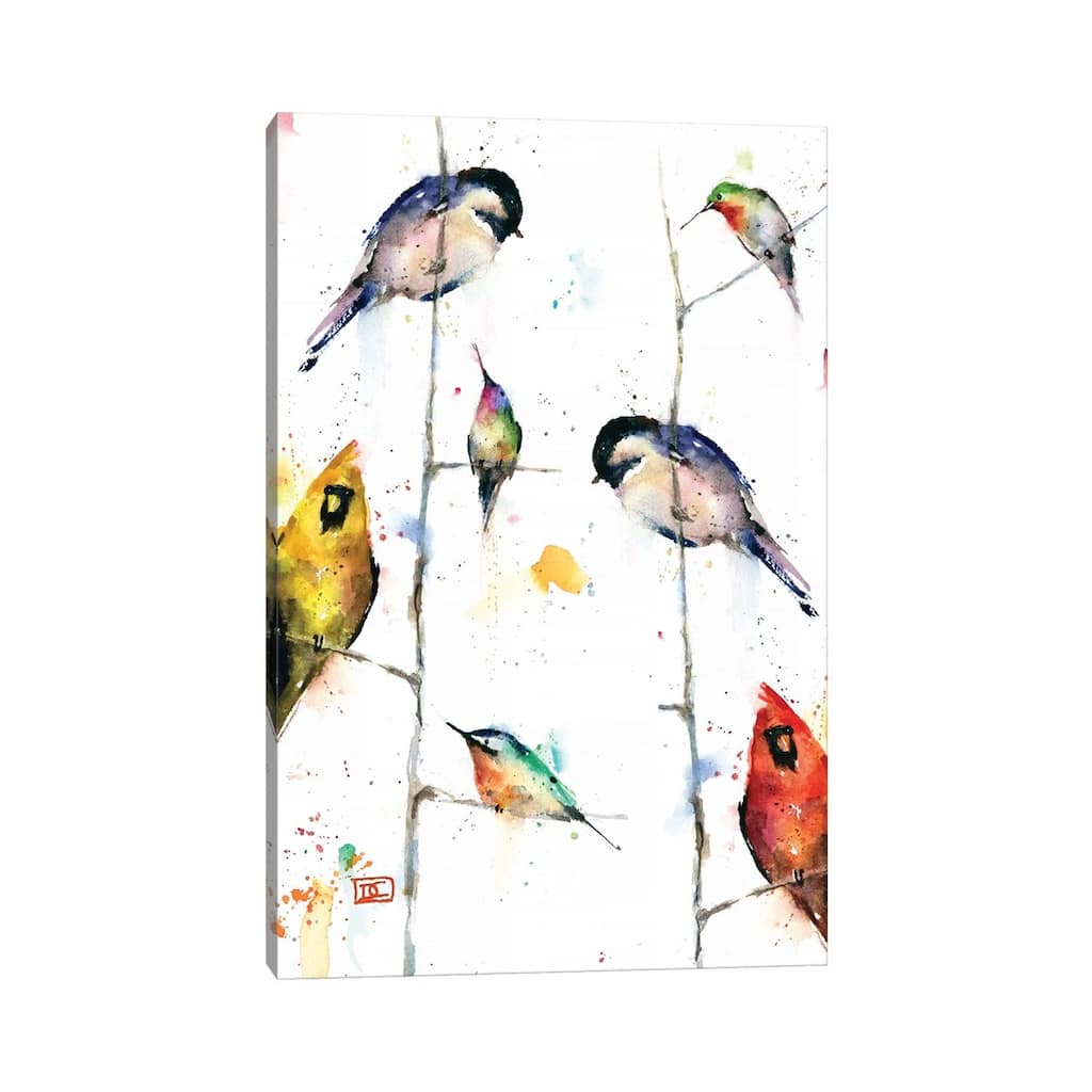 iCanvas "Birds on Branches" by Dean Crouser Canvas Print