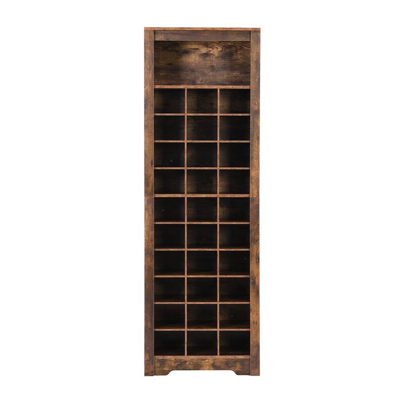 Stylish Free Standing 30 Shoe Cubby Console for Hallway