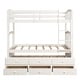 preview thumbnail 4 of 21, Merax Twin over Twin Bunk Bed with Trundle and 3 Drawers