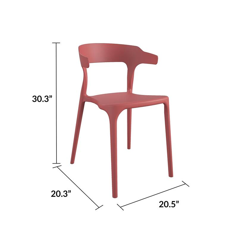 The Novogratz Poolside Felix Stackable Dining Chairs