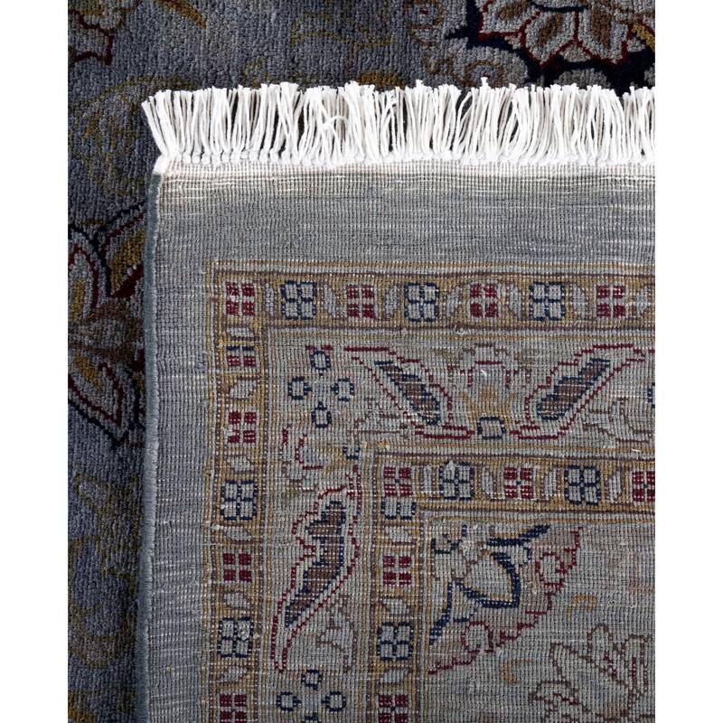 Overdyed One-of-a-Kind Hand-Knotted Area Rug - Gray - 9' 1" x 12' 1"