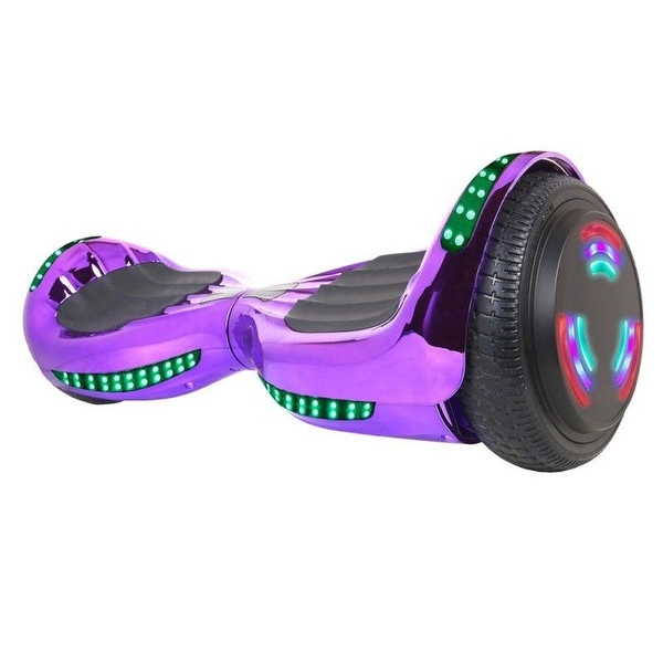 Hoverboard with bluetooth top speaker and lights