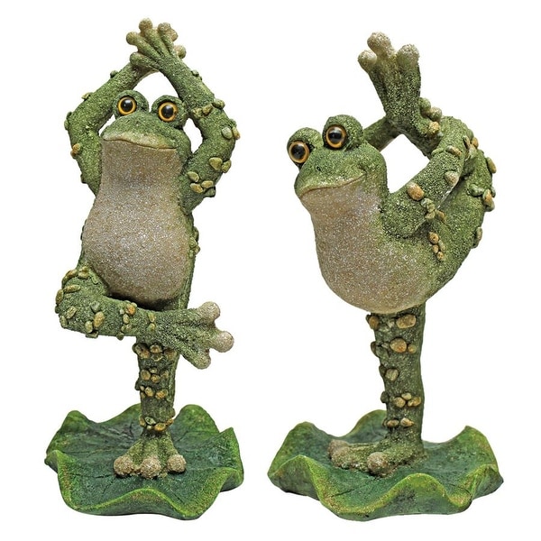 Design Toscano Boogie Down, Dancing Frog Statues: Set of Two