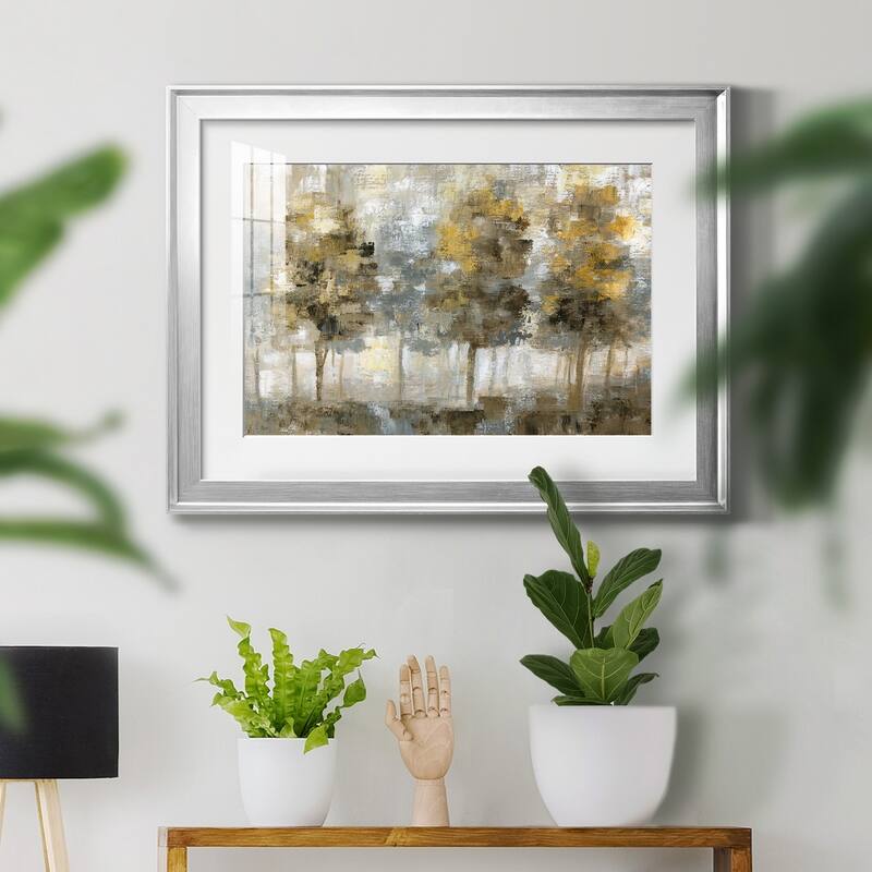 Linen Trees Premium Framed Print - Ready to Hang