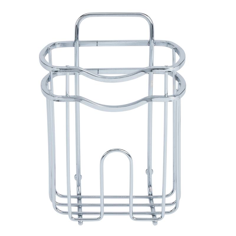 Bath Bliss 5 Piece Adhesive Shower Caddy Organizer in Chrome