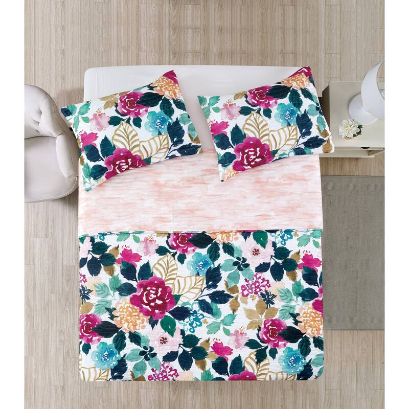 BARBARIAN by Barbra Ignatiev Fashion Floral Quilt Set