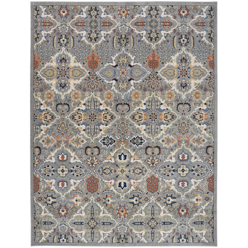 Nourison Allur Contemporary Boho Floral Medallion Area Rug
