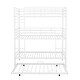 preview thumbnail 12 of 10, Antique White Twin Metal Triple Bunk Bed with Trundle & Ladder