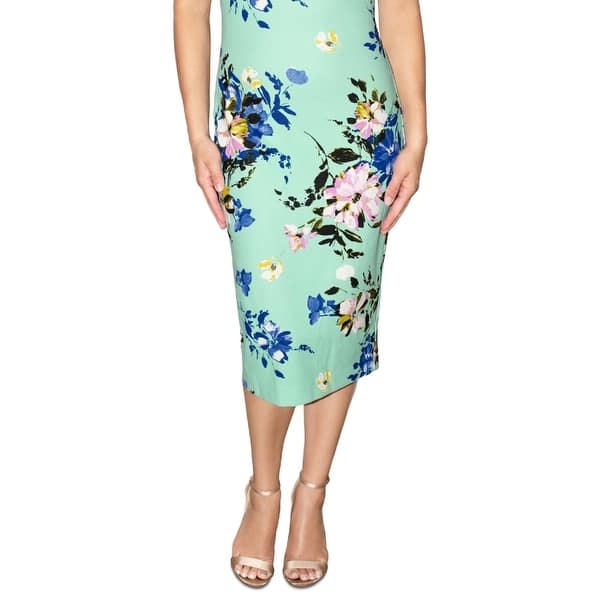 retrofete green mini dress Rachel Allan 70495 - Long Print Tulle A-Line Dress main image 1