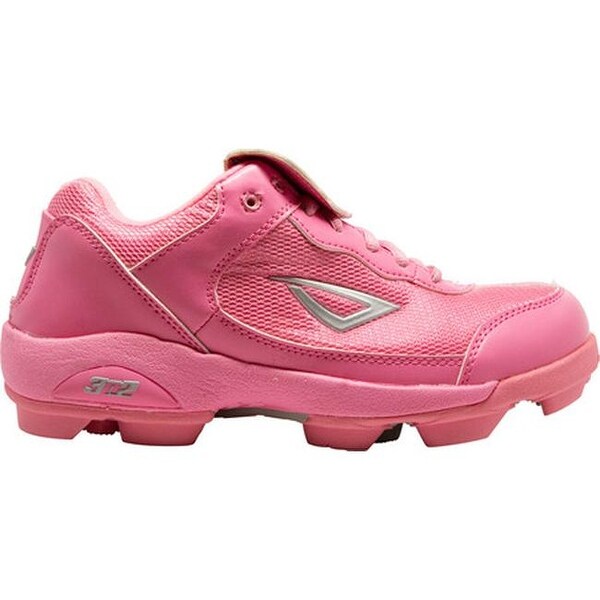 pink youth baseball cleats