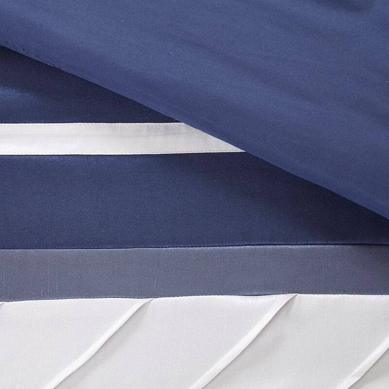 GDF Studio - 7-Piece Faux Silk Comforter Set with Decorative Pillows