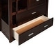 preview thumbnail 43 of 43, Wood Twin Over Twin Bunk Bed with Trundle and Staircase