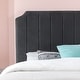 preview thumbnail 4 of 11, Priage by ZINUS slate black Upholstered Platform Bed Frame