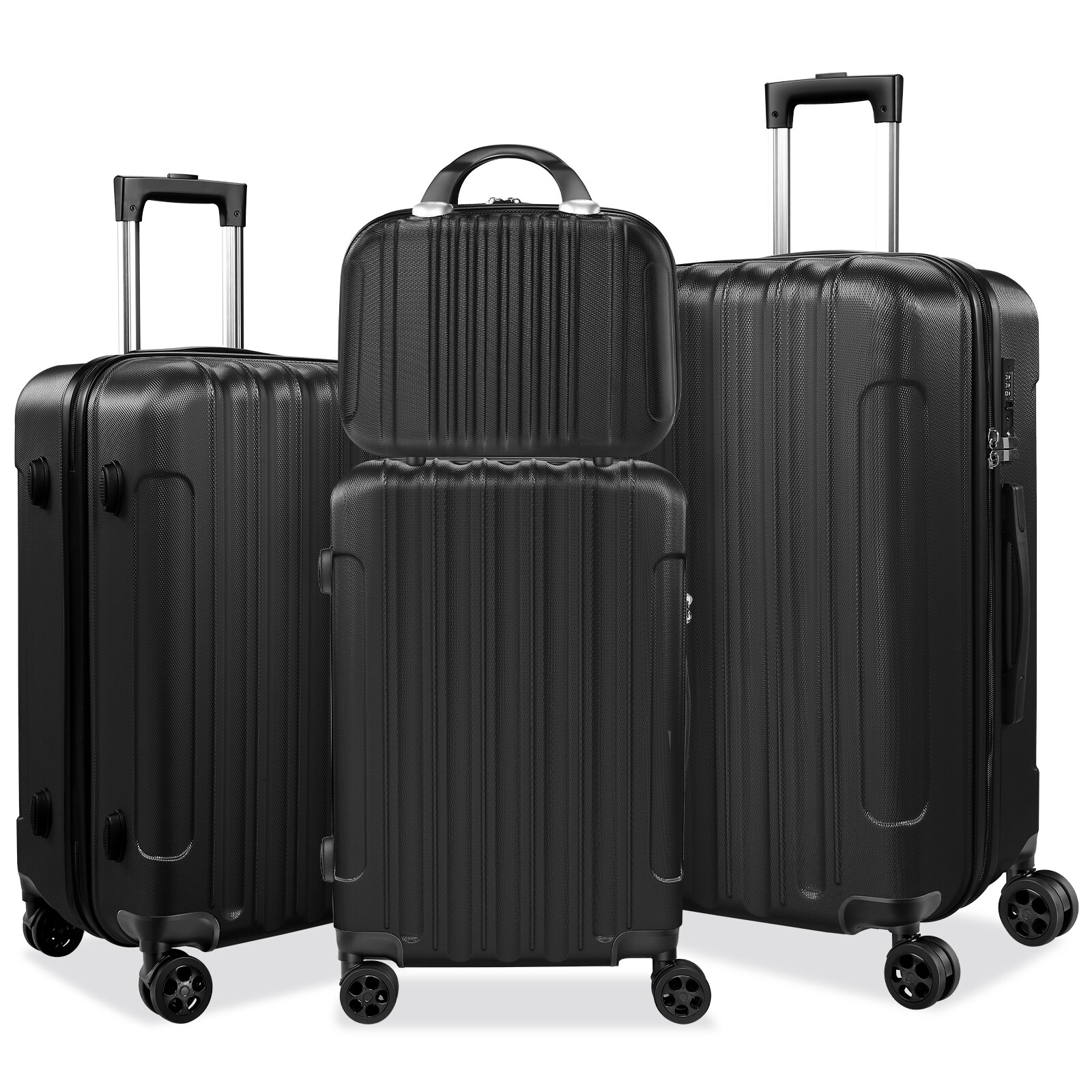 4-Piece-Luggage-Sets-ABS-Hard-