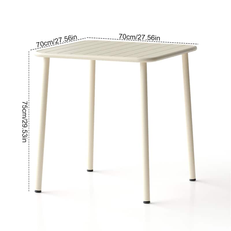 Sera Square Table Outdoor Courtyard Table Villa Open Air Dining Table