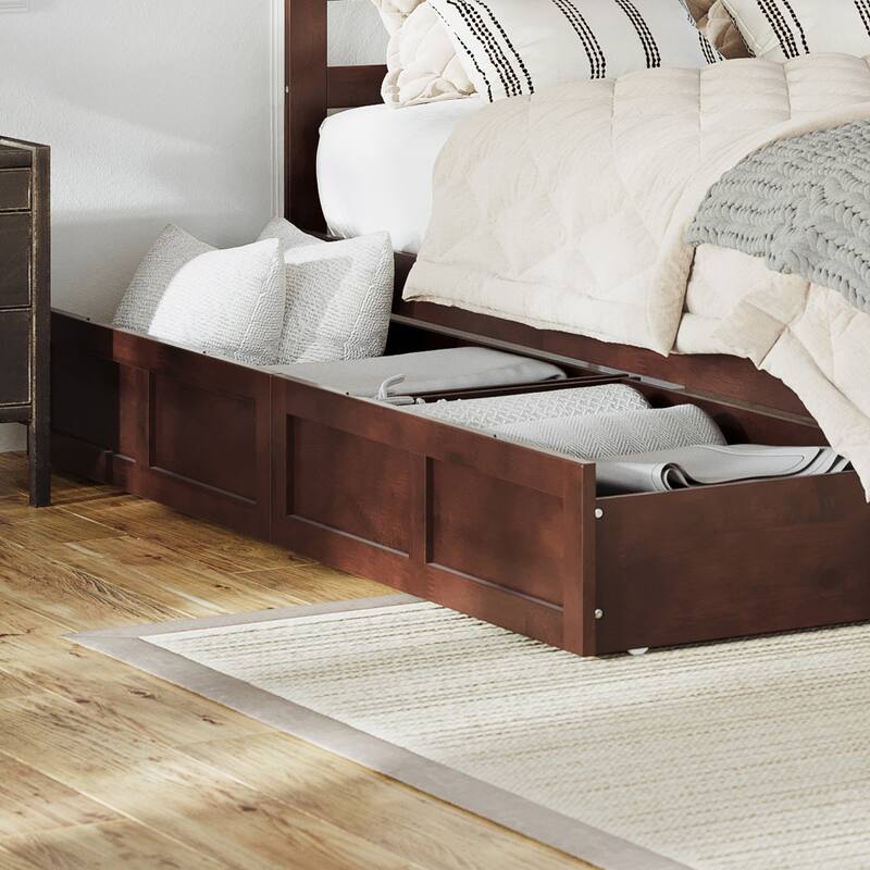 AFI Queen/King/Twin XL Size Storage Drawers - Walnut