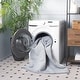 preview thumbnail 1 of 22, SAFAVIEH Faux Rabbit Washable Fur Teofila Solid Shag Rug 2' x 3' - Silver - Rectangle