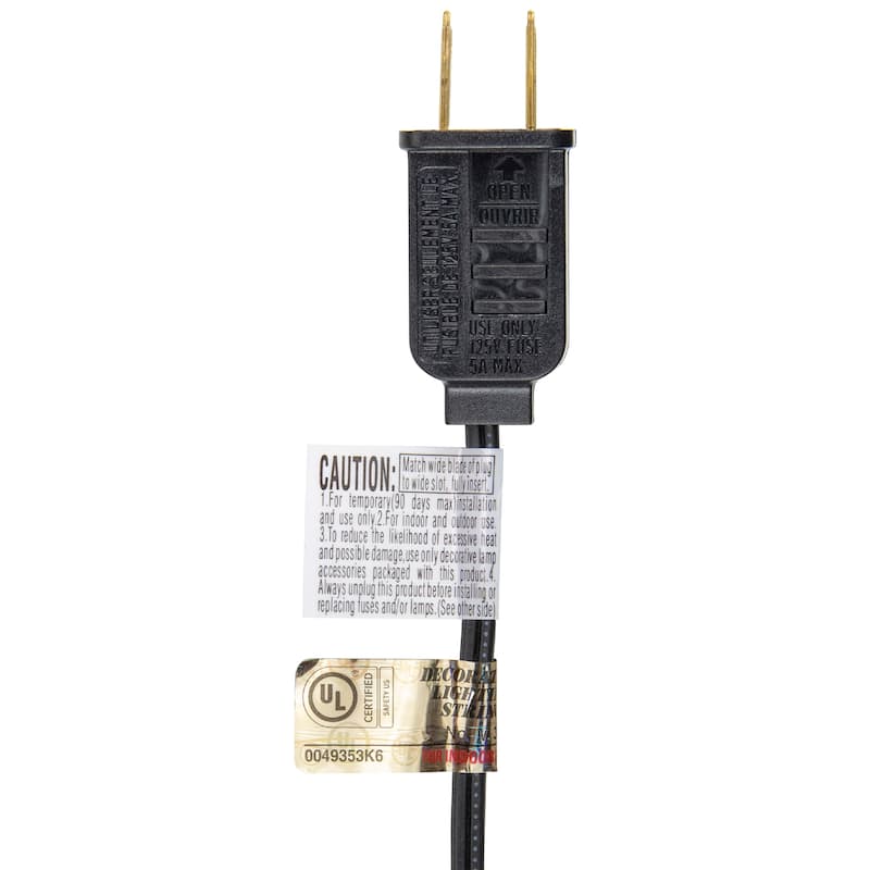 10ct Orange Edison E17 Halloween Light Set - 9ft Black Wire