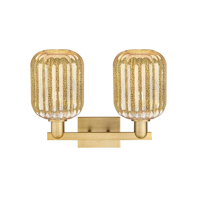 Innovations Lighting Downtown Urban - Preston - 2 Light 16" Jar Shade Bath Vanity Light